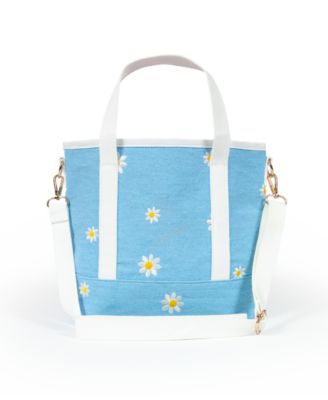 Daisy Medium, 100% Cotton Canvas Carryall Tote Bag