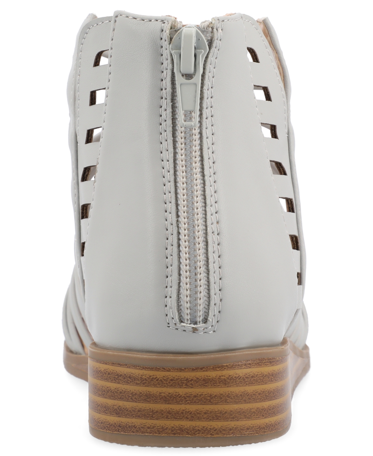 Journee Collection Women's Delilah Gladiator Sliver Wedge Sandals