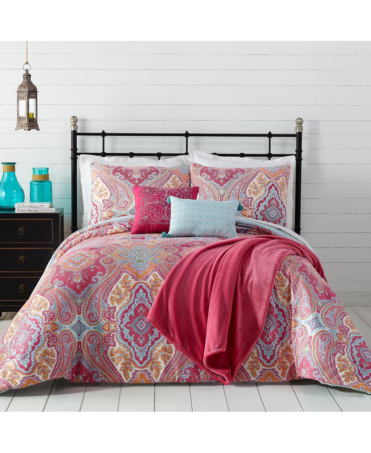 Jessica Simpson Candes 6-piece Comforter Set, Full/queen In Pink