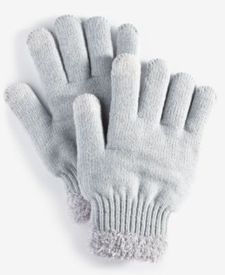On 34th - Women's Rib-Stitch Fuzzy-Cuff Gloves