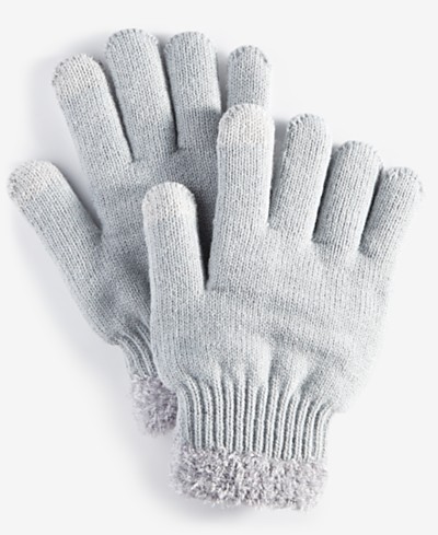 Women's Cuddl Duds® Double Plush Velour & Sherpa Cuff Gloves