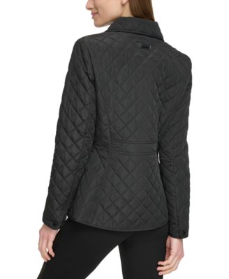 Womens Collared Quilted Coat