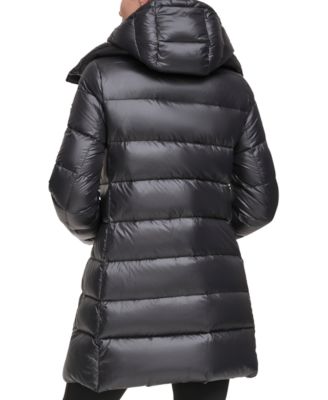 Women's Shine Bibbed Hooded Packable Puffer Coat
