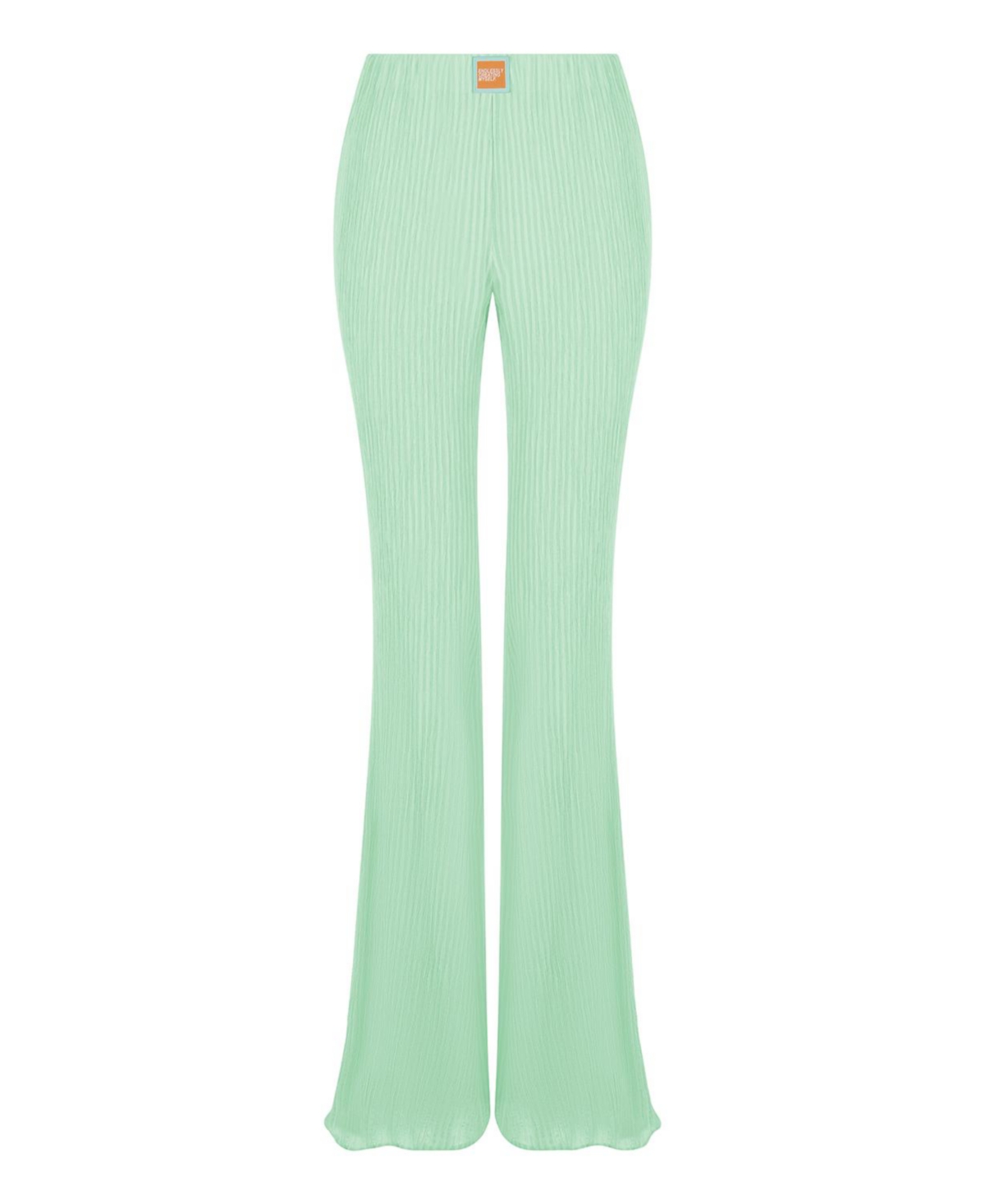 Shop Nocturne Women's High-waisted Flare Pants In Mint Green