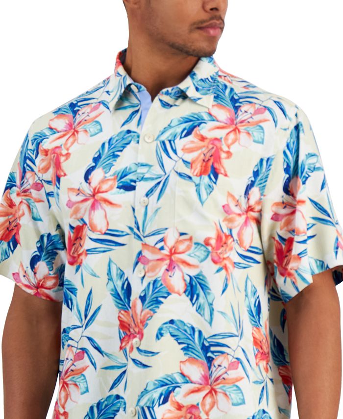Tommy Bahama Men's Breeze Beach Blooms Floral-Print Button-Down Silk ...