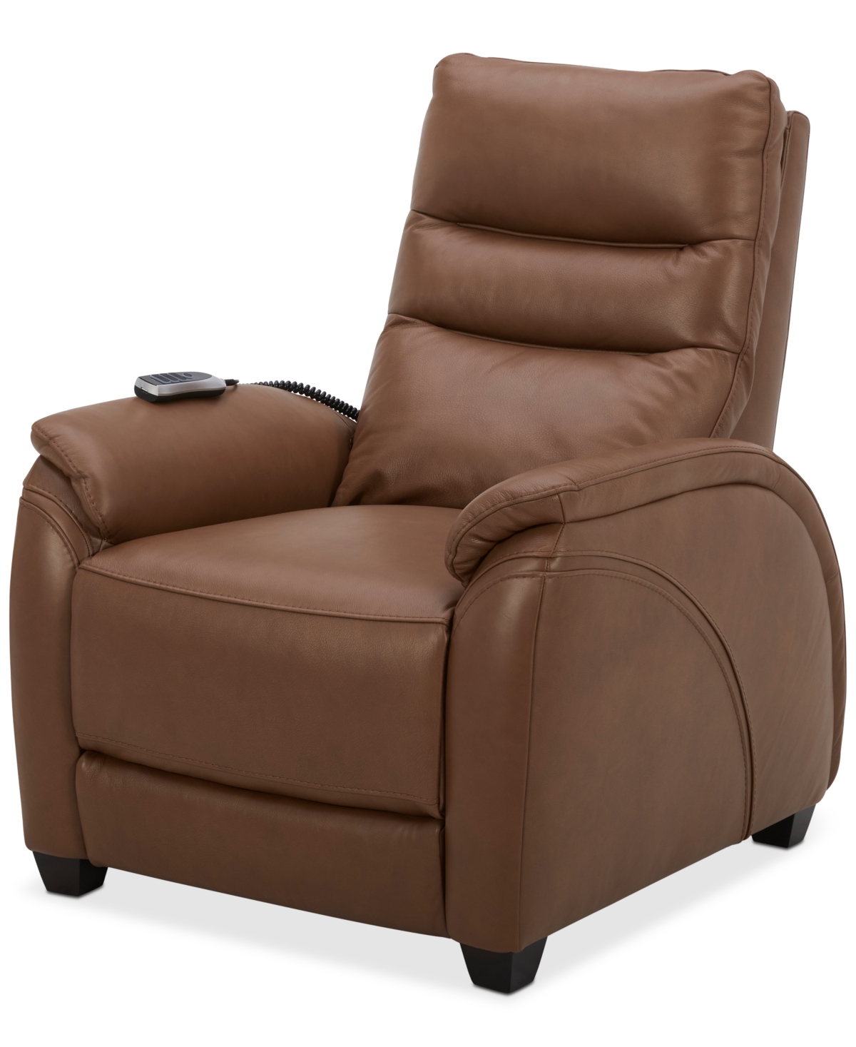 Furniture Korbin 33" Zero Gravity Leather Recliner, Created For Macy's In Saddle