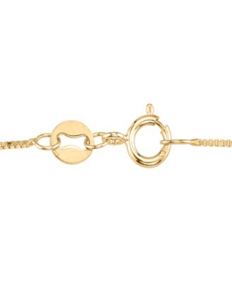 Diamond Solitaire Omega 18" Pendant Necklace (1/5 ct. t.w.) in 14k Gold