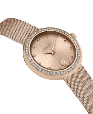 Lea Women's 2 Hand Quartz Movement and Ion Plating Rose Gold-Tone Bracelet Watch 35mm