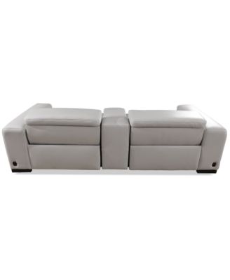 CLOSEOUT! Krofton 3-Pc. Beyond Leather Fabric Sofa with 2 Power Motion Recliners and 1 Console, Created for Macy's