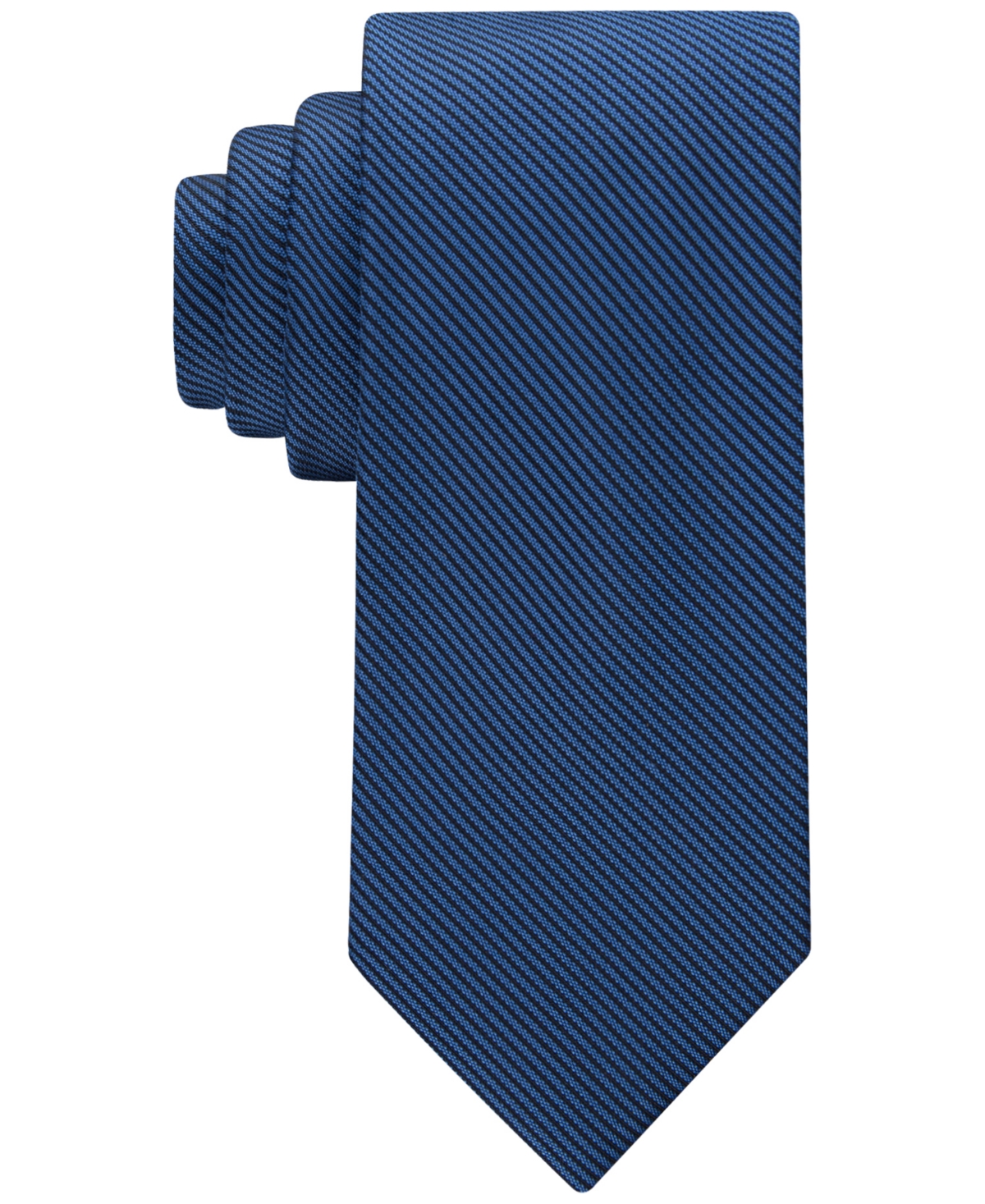 Calvin Klein Men's King Cord Solid Tie In Navy