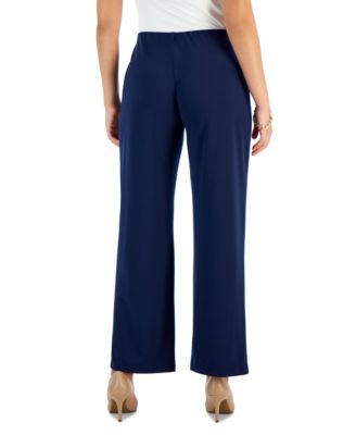 Petites Knit Wide-Leg Pull-On Pants, Petite & Petite Short, Created for Macy's