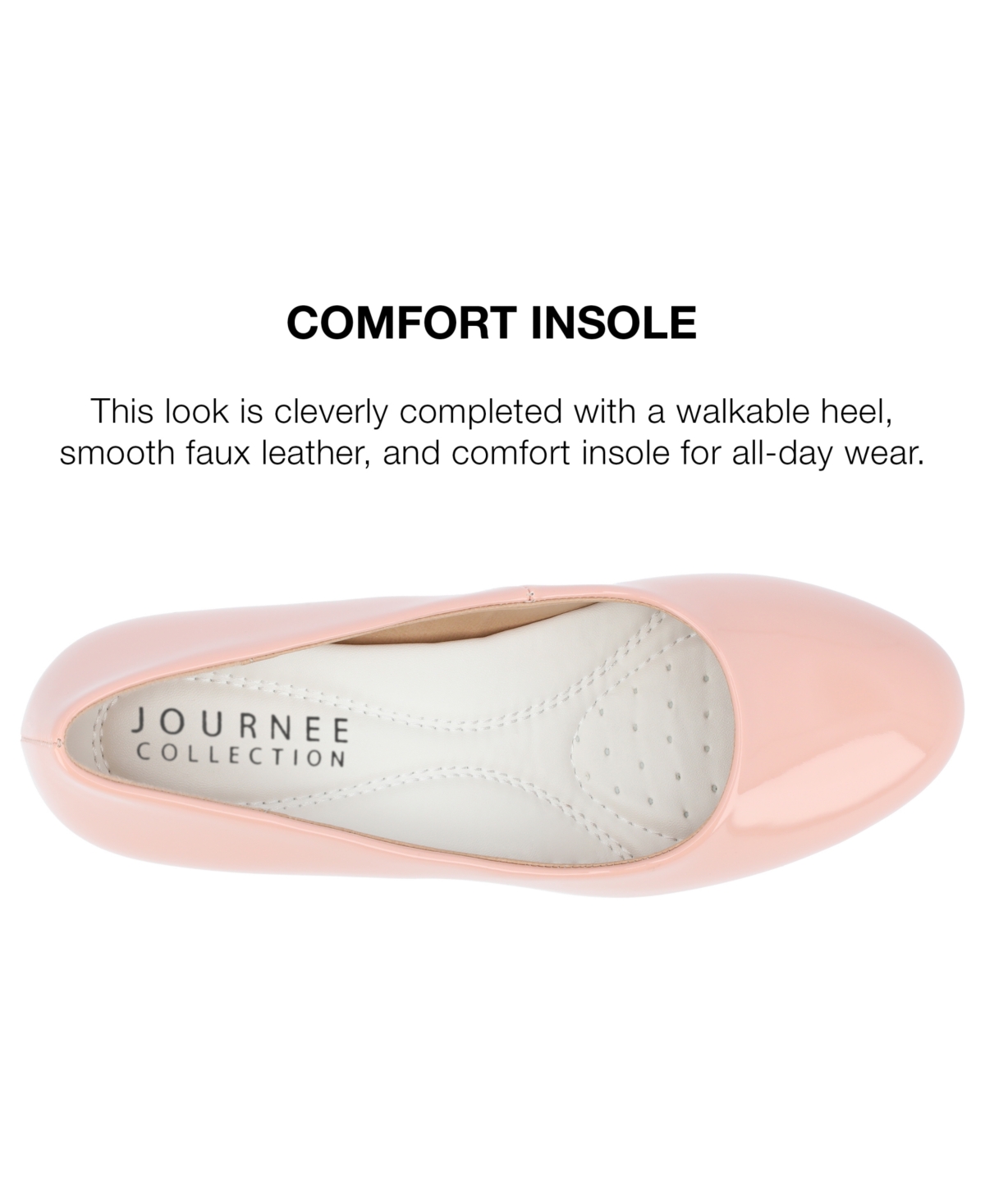 Shop Journee Collection Women's Luu Round Toe Pumps In Pink Patent