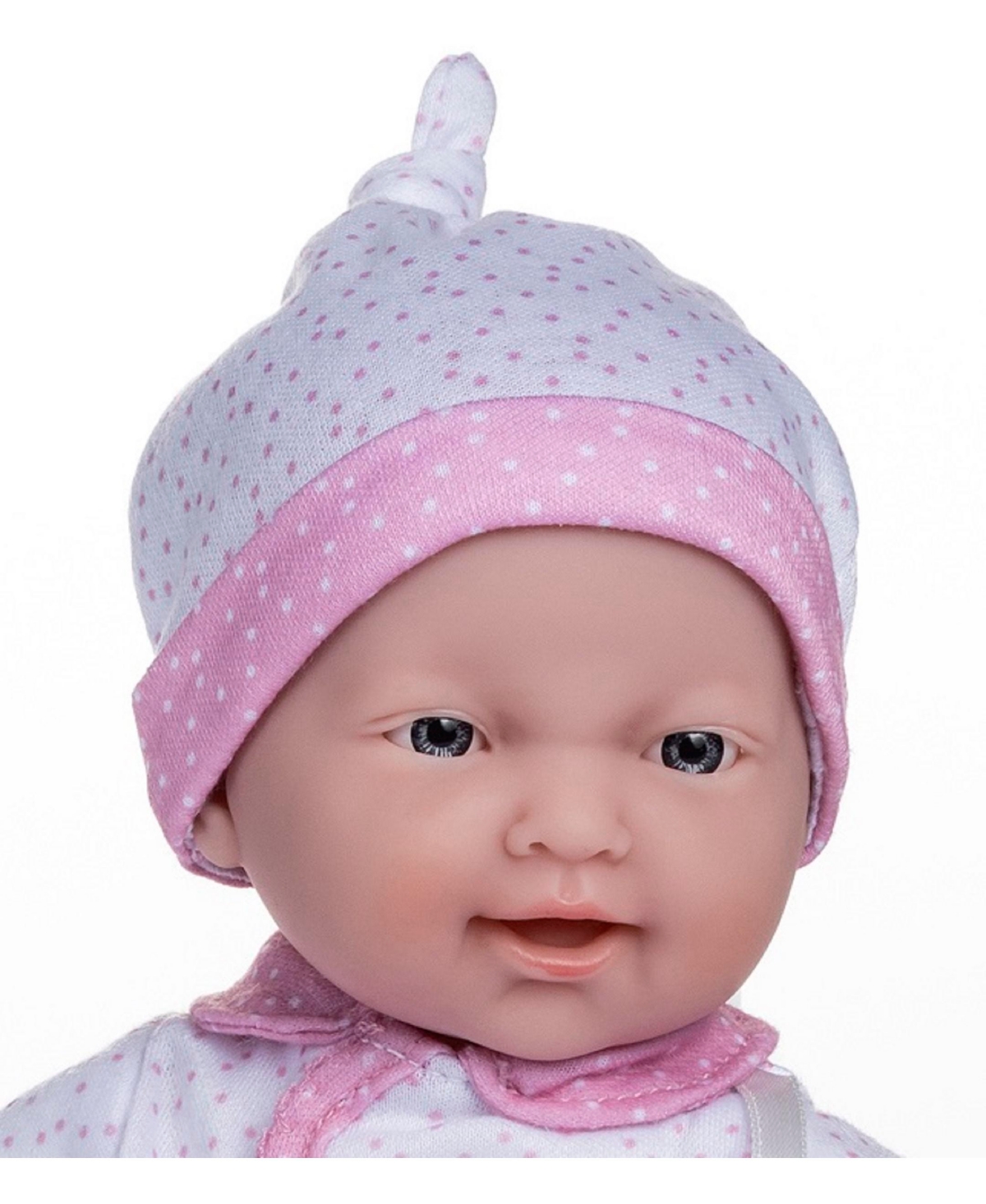 JC TOYS LA BABY 11" MINI SOFT BODY BABY DOLL WITH BLANKET, PACIFIER SET 