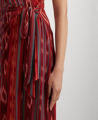Lauren Ralph Lauren Women's Geo-Striped Georgette Halter