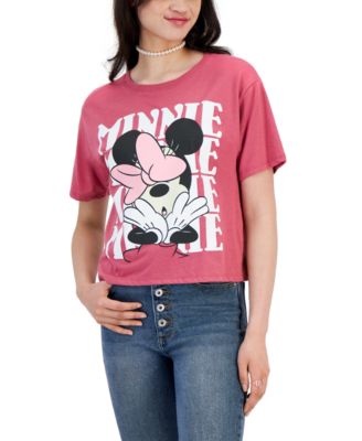 Disney - Juniors' Minnie Graphic Relaxed-Fit T-Shirt