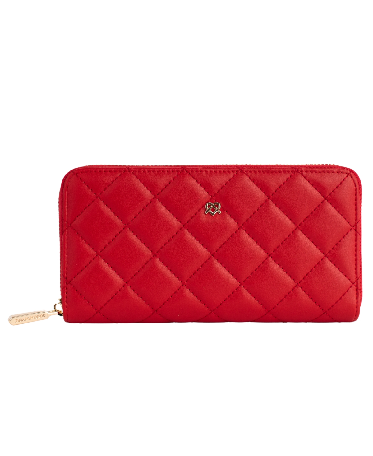 Shop Gunas New York Uptown Mini Quilted Wallet In Red