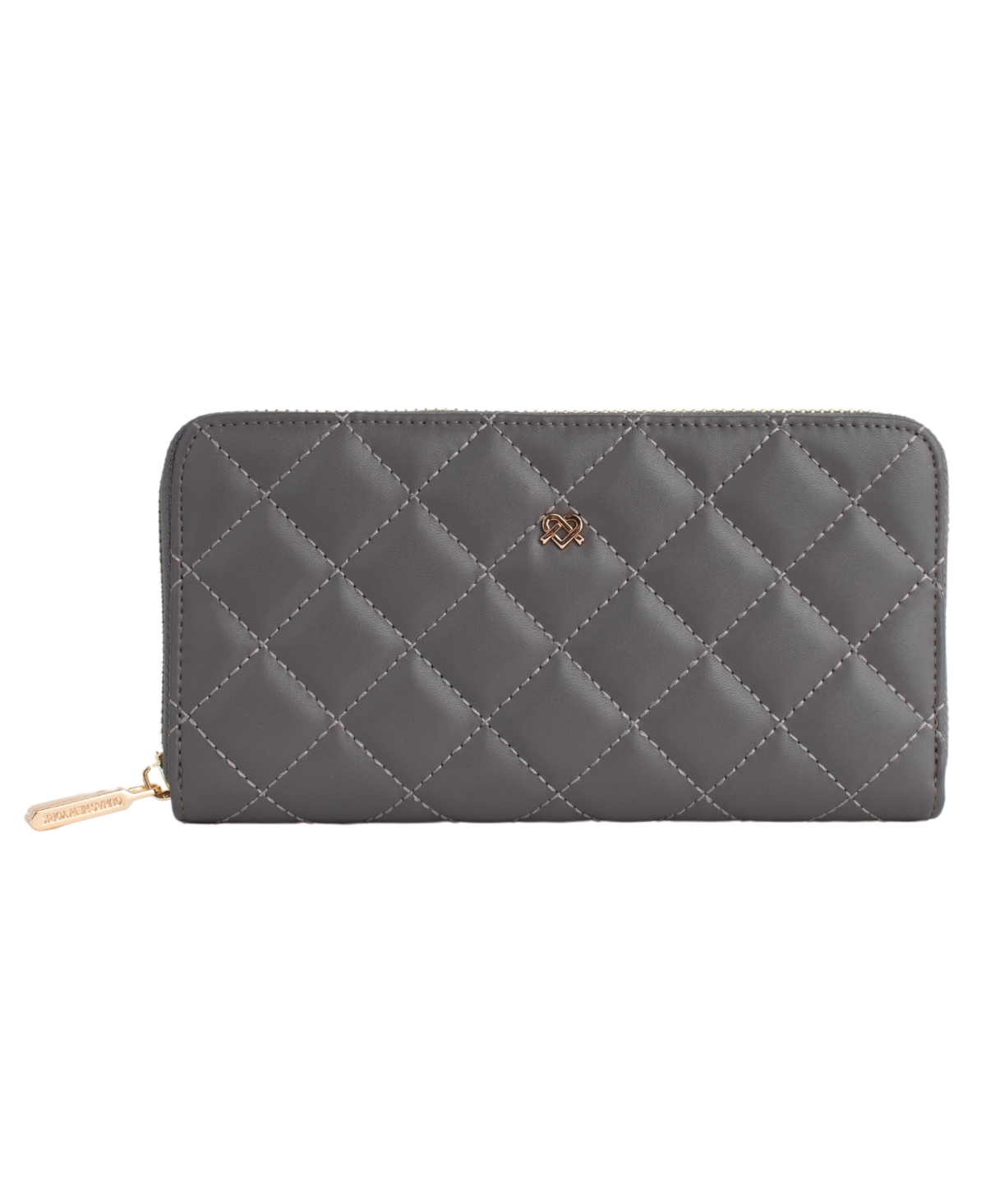 Shop Gunas New York Uptown Mini Quilted Wallet In Gray