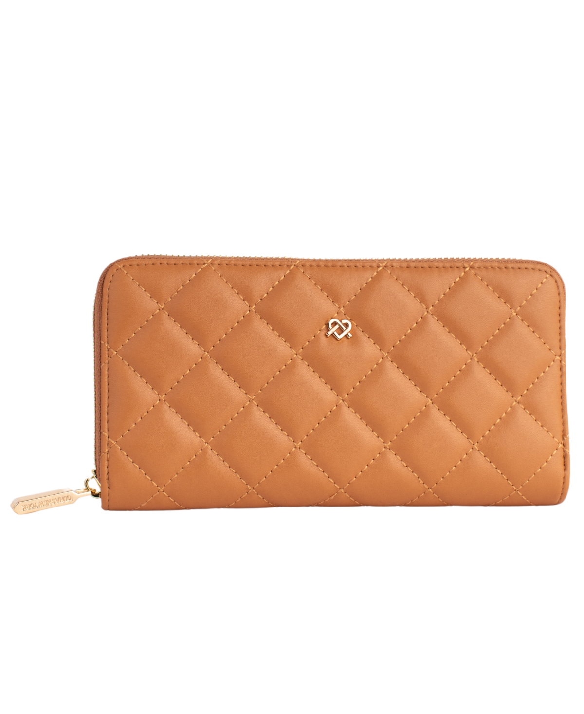 Gunas New York Uptown Mini Quilted Wallet In Tan