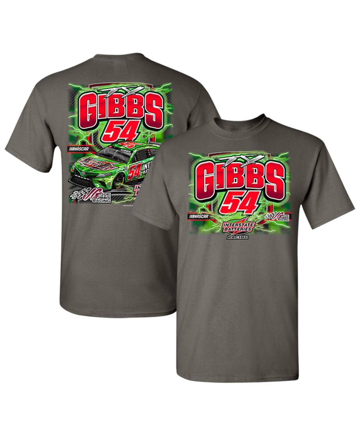 Men's Joe Gibbs Racing Team Collection Charcoal Ty Gibbs Interstate Batteries Car T-shirt - Charcoal