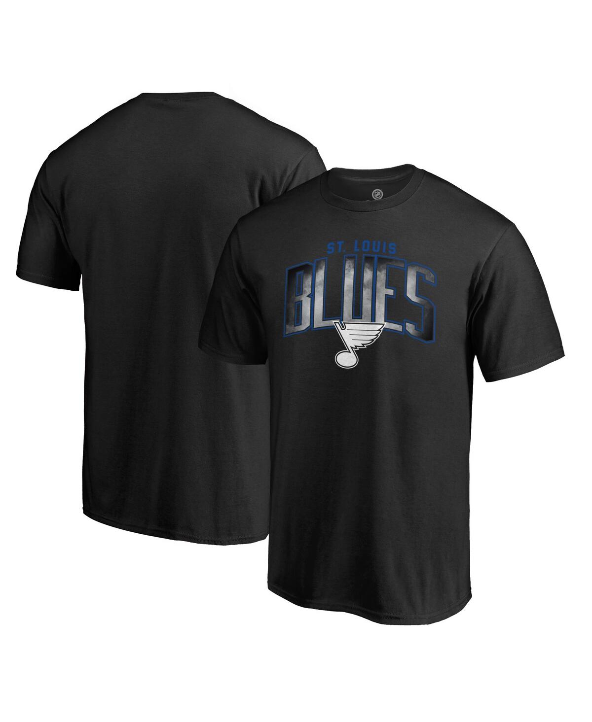 Fanatics Men's  Black St. Louis Blues Arch Smoke T-shirt In Black