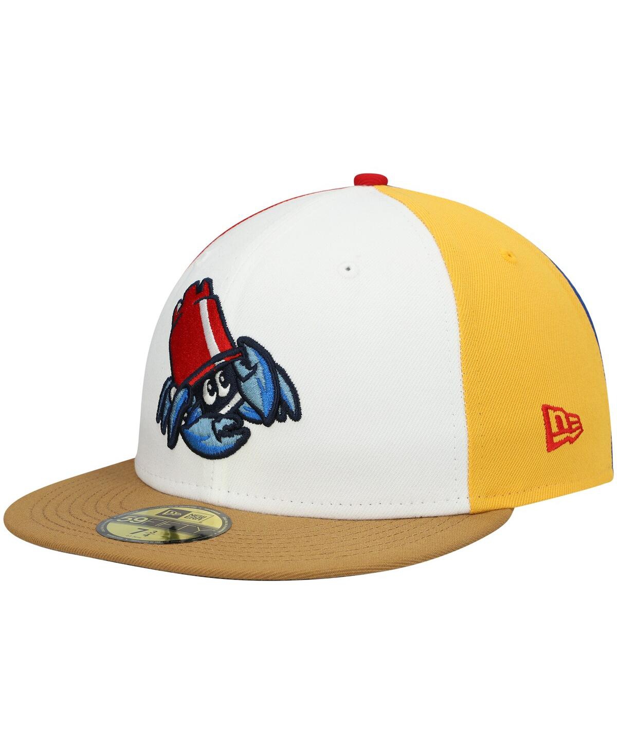 Men's New EraLakewood Blueclaws Authentic Collection Team Alternate 59FIFTY Fitted Hat - White