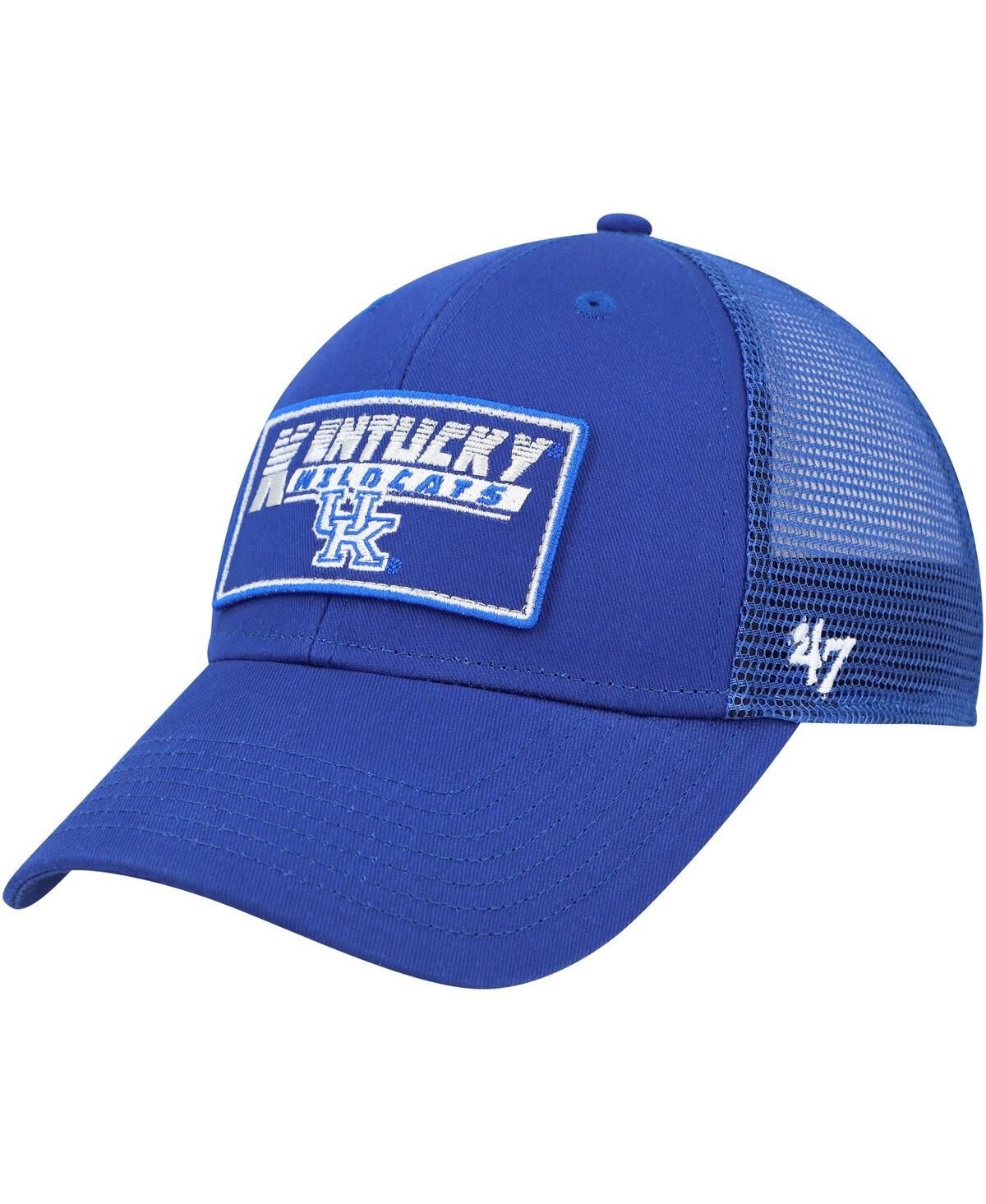 Shop 47 Brand Big Boys And Girls ' Royal Kentucky Wildcats Levee Trucker Adjustable Hat