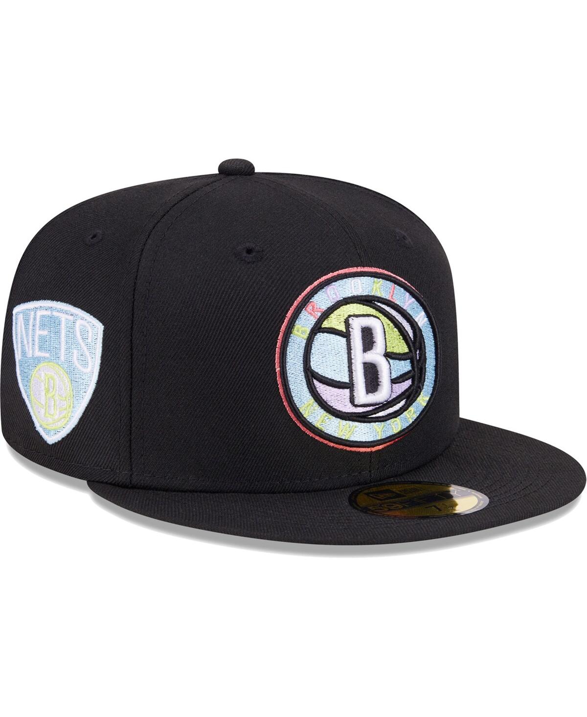 Men's New EraBrooklyn Nets Color Pack 59FIFTY Fitted Hat - Black