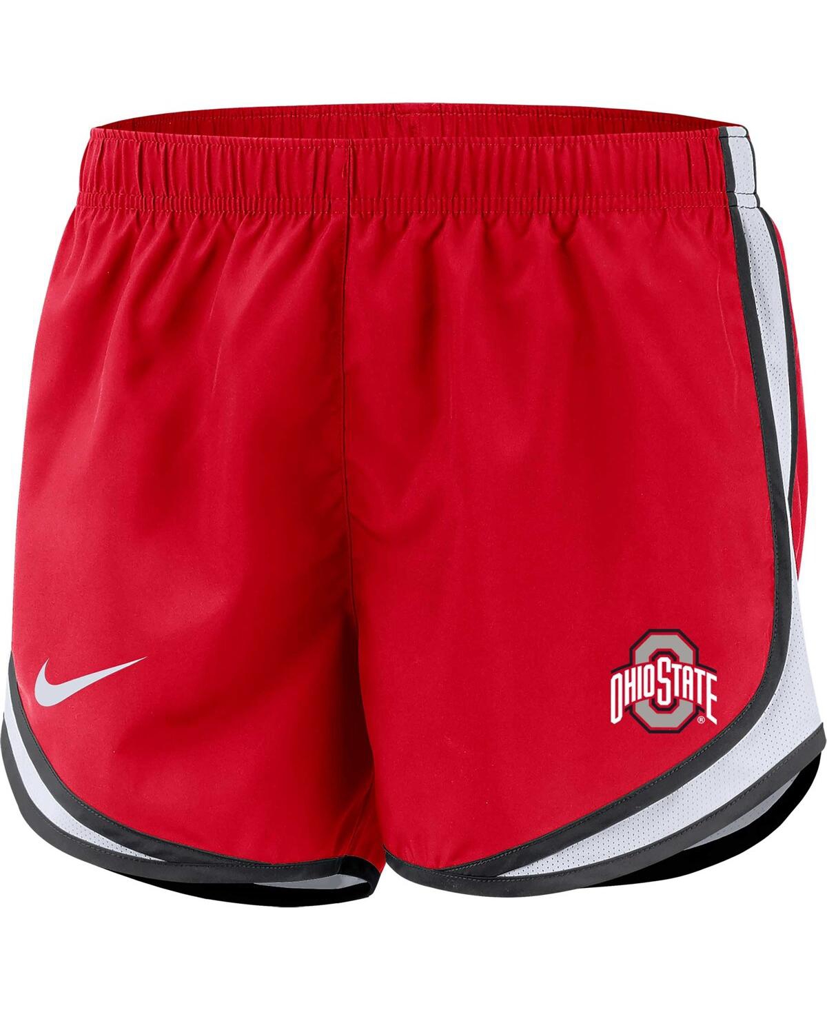 Nike Women's  Scarlet Ohio State Buckeyes Tempo Performance Shorts In Scarlet