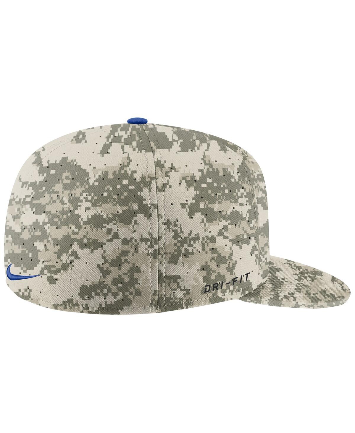 Shop Nike Men's  Camo Pitt Panthers Aero True Baseball Performance Fitted Hat