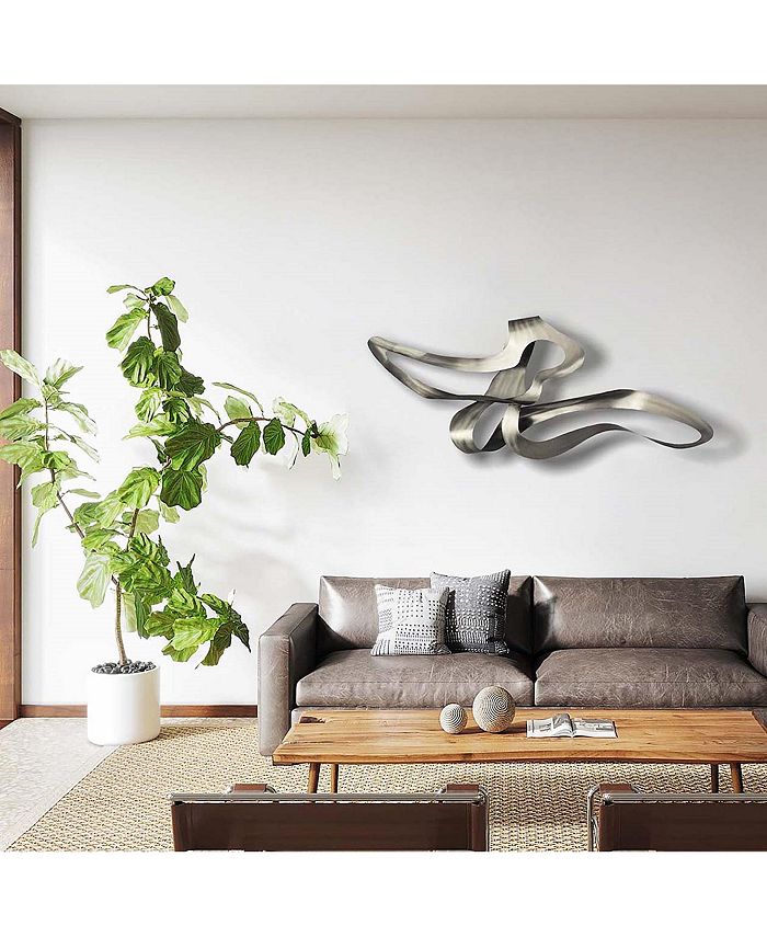 Nova Lighting of California 25" Stainless Steel Graceful Wall Art Macy's