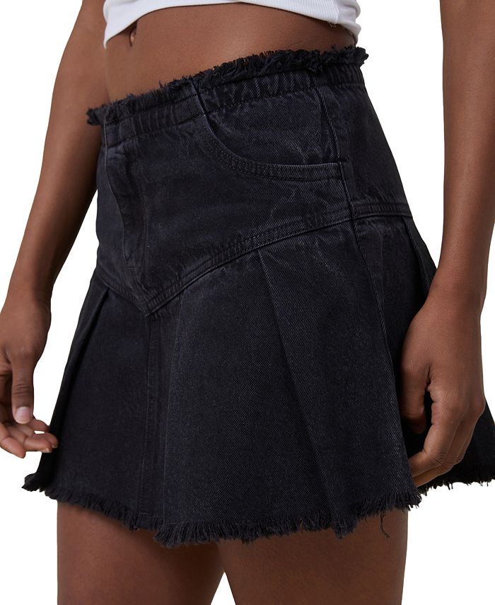 COTTON ON Women's Fashion Denim Pleated Mini Skirt - Macy's