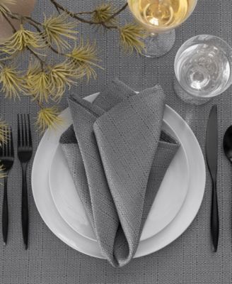 Laurel Solid Texture Water and Stain Resistant Napkins, Set of 4