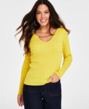 Macys best sale yellow sweater