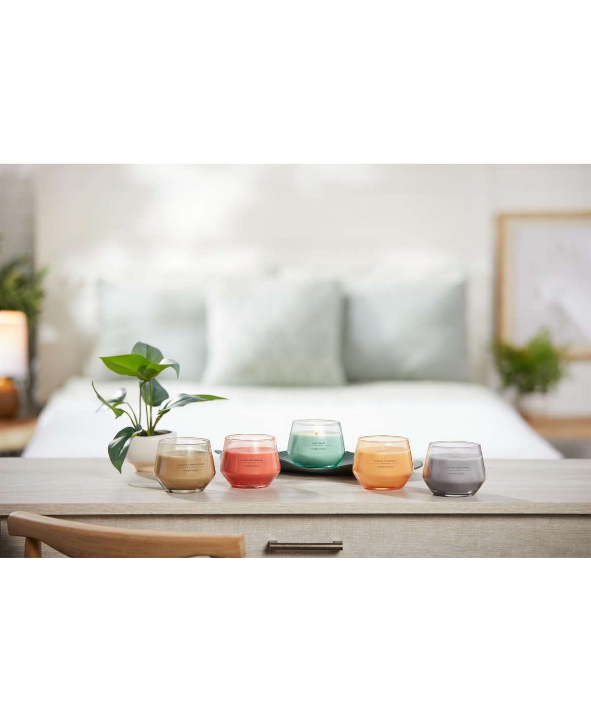 Yankee Candle Studio Collection Glass Amber Sandalwood Candle,