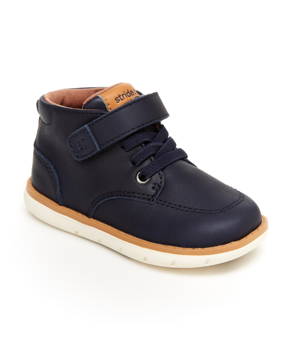 Stride Rite Toddler Boys Srtech Quinn Leather Boots In Navy