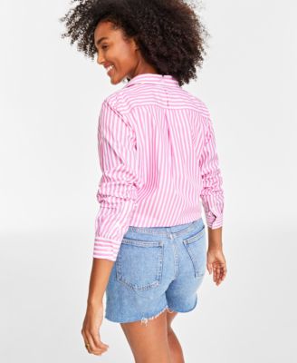 Women's Collared Button-Down Shirt, Created for Macy’s