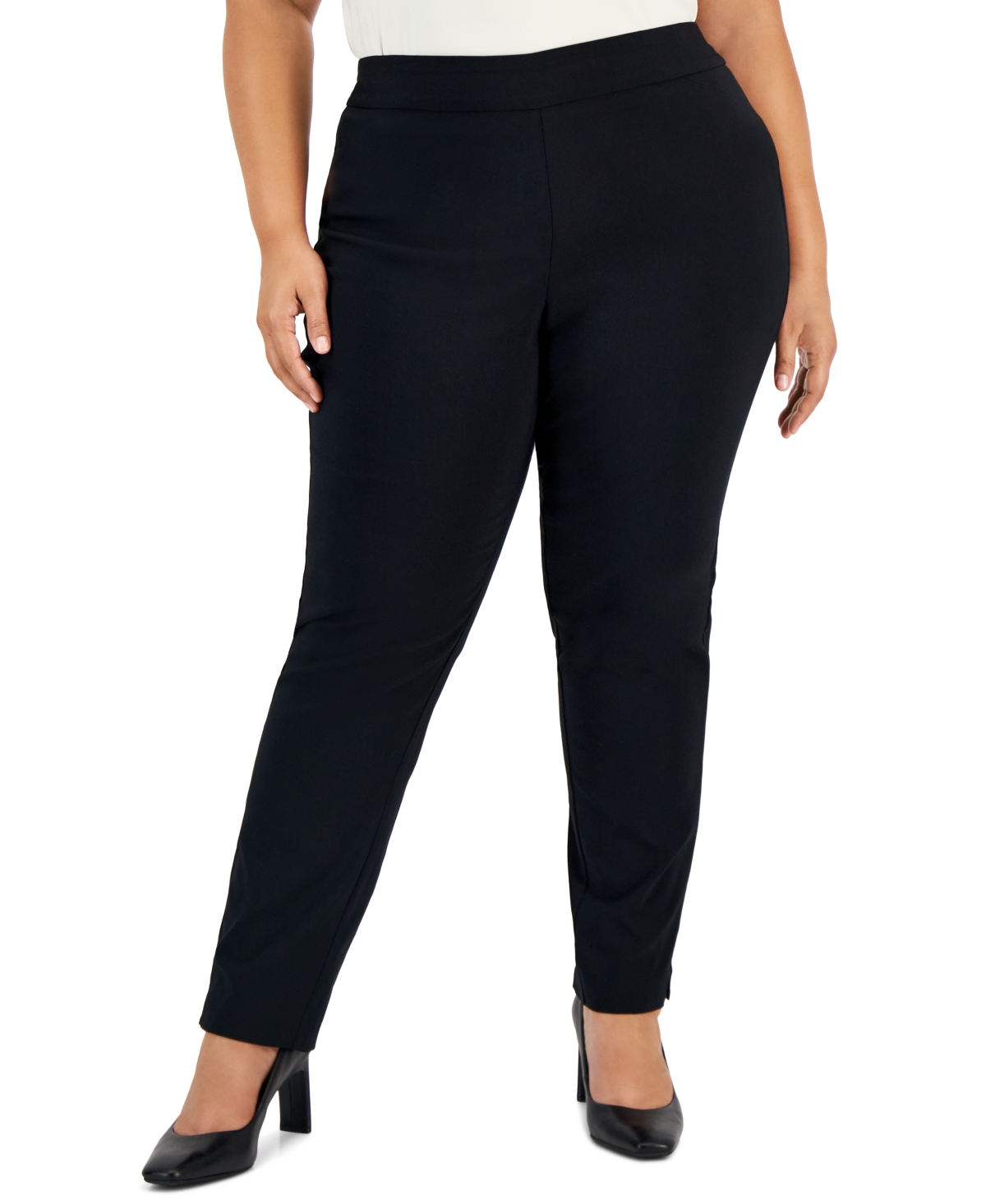 Plus Size Pull-On Cambridge Pants, Created for Macy's - Intrepid Blue