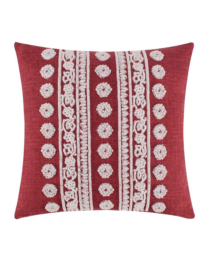 Levtex Home Khotan Embroidered Decorative Pillow, 18" x 18" & Reviews Decorative & Throw