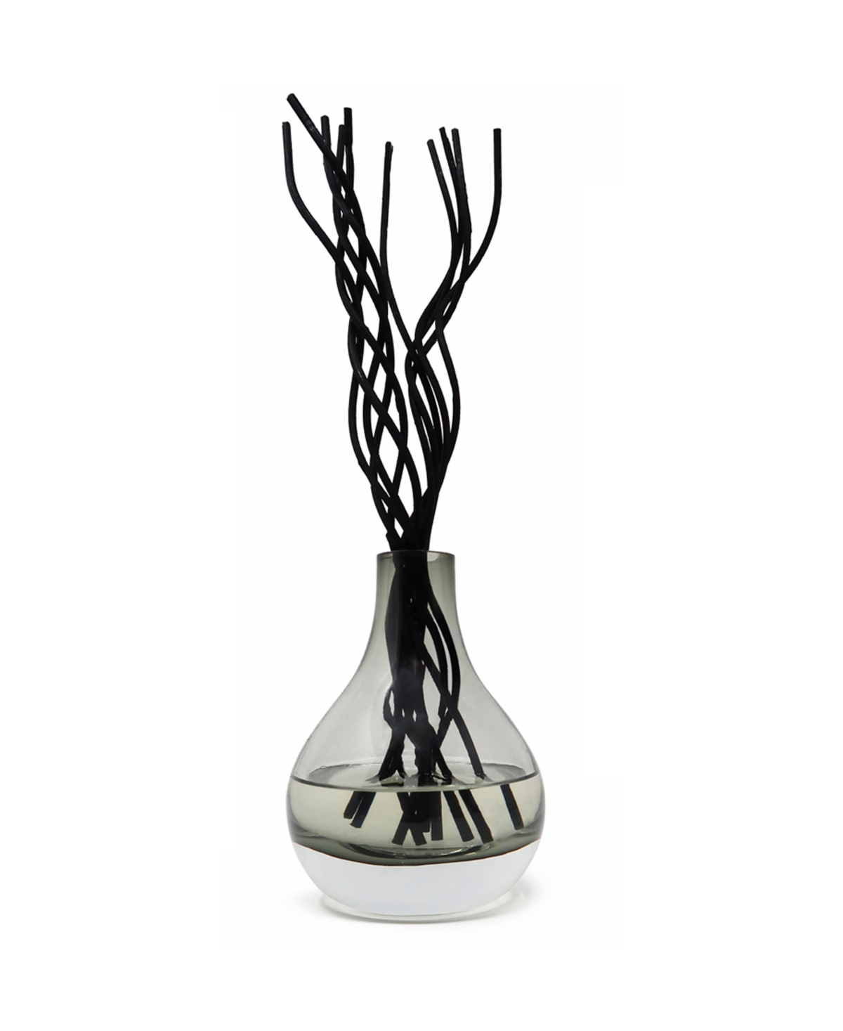 Gray Tinted Diffuser with Black Curved Reeds - Gray