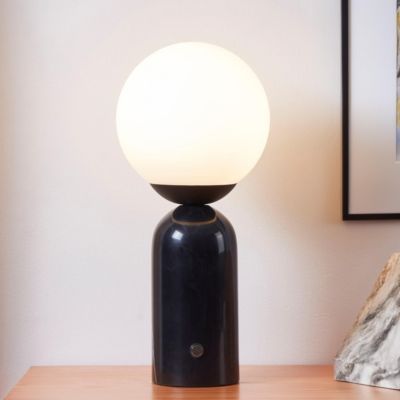 Mila Tall 15" Dimmable LED Table Lamp with Marble Base