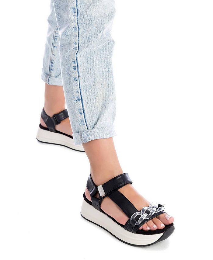 XTI Women's Platform Sandals By Black - Macy's