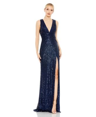 【Mac Duggal】装飾レースVネックバタフライスリーブガウン Mac Duggal 公式サイト