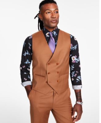 Tayion Collection - Men's Classic-Fit Copper Suit Separates Vest