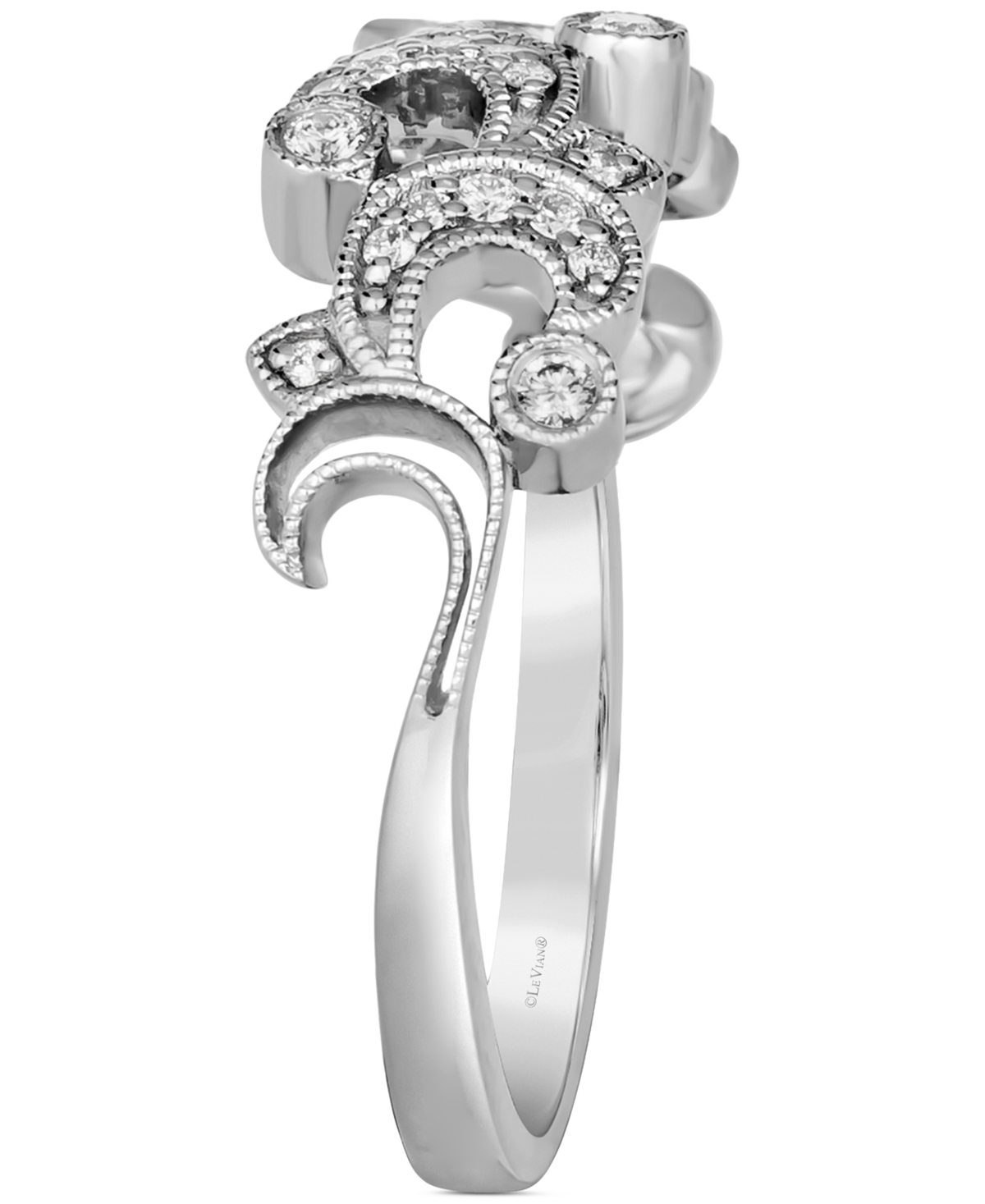 Le Vian Vanilla Diamond Filigree Ring (1/6 ct. t.w.) in Platinum - P95 Ring
