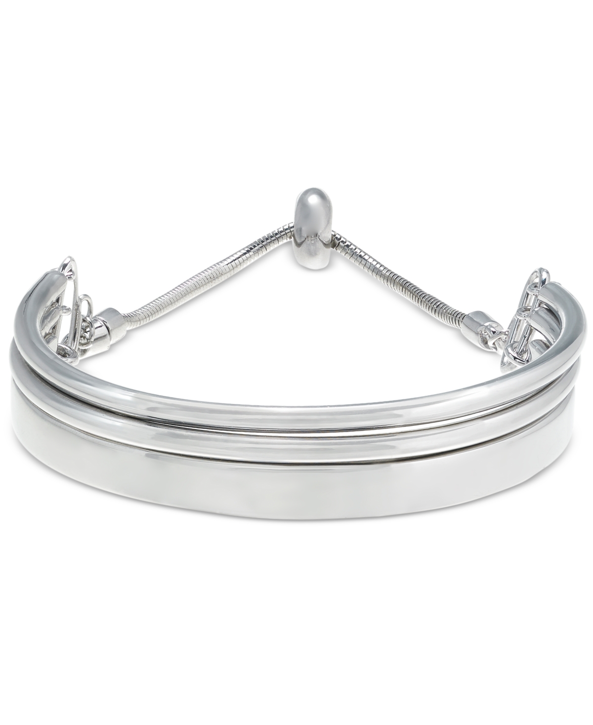 Silver-Tone Slider Bracelet, Created for Macy's - Silver