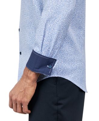 Men’s Recycled Slim Fit Floral 4-Way Stretch Performance Dress Shirt