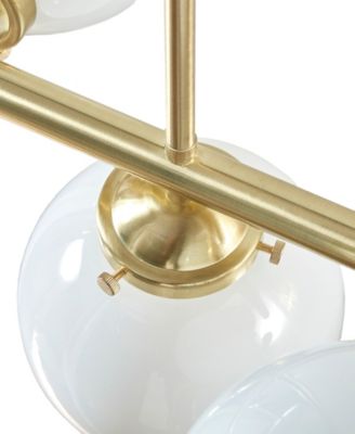 Aurelia 3-Light Chandelier with Frosted Glass Globe Bulbs