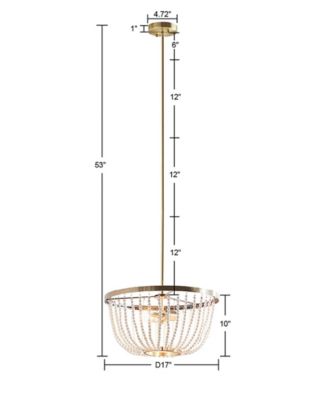 Melrose 2-Light Beaded Chandelier