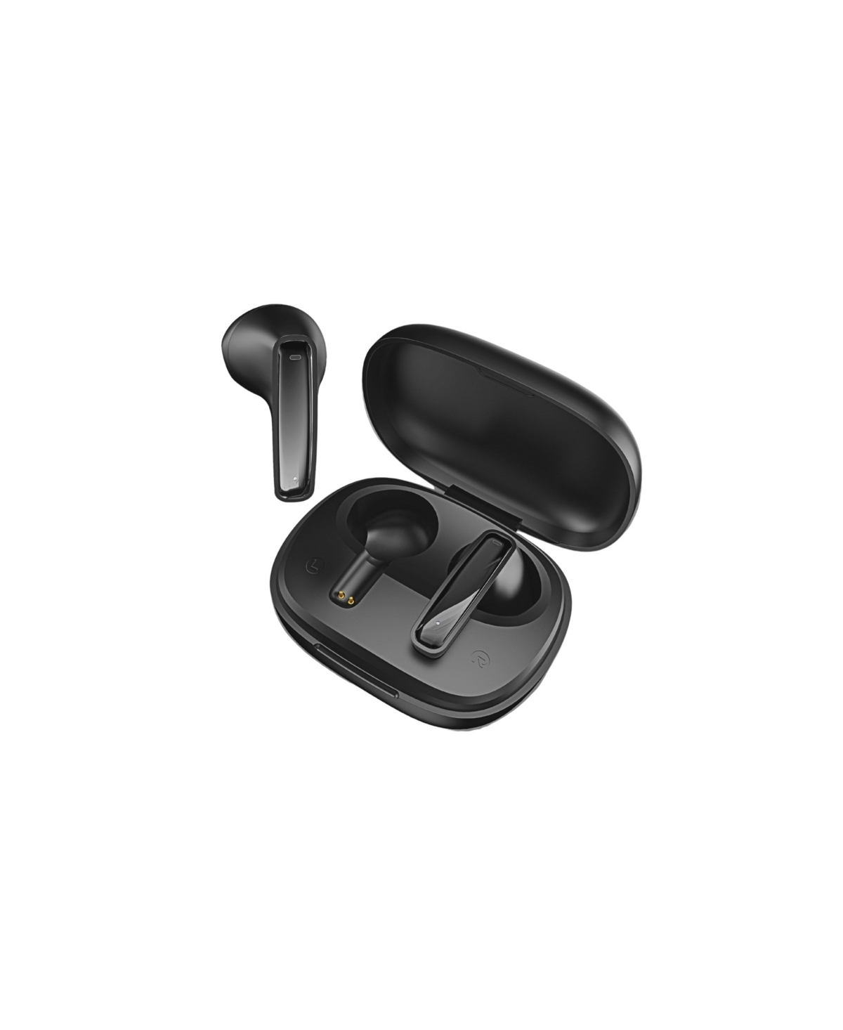 Brookstone Sleek Beat True Wireless Earbuds In Black