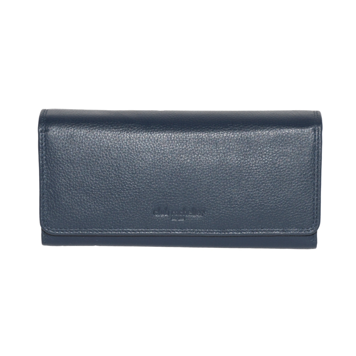 CLUB ROCHELIER LADIES LEATHER CLUTCH WALLET WITH CHECKBOOK AND GUSSET